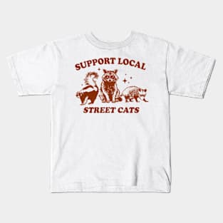 Support Local Street Cats Kids T-Shirt